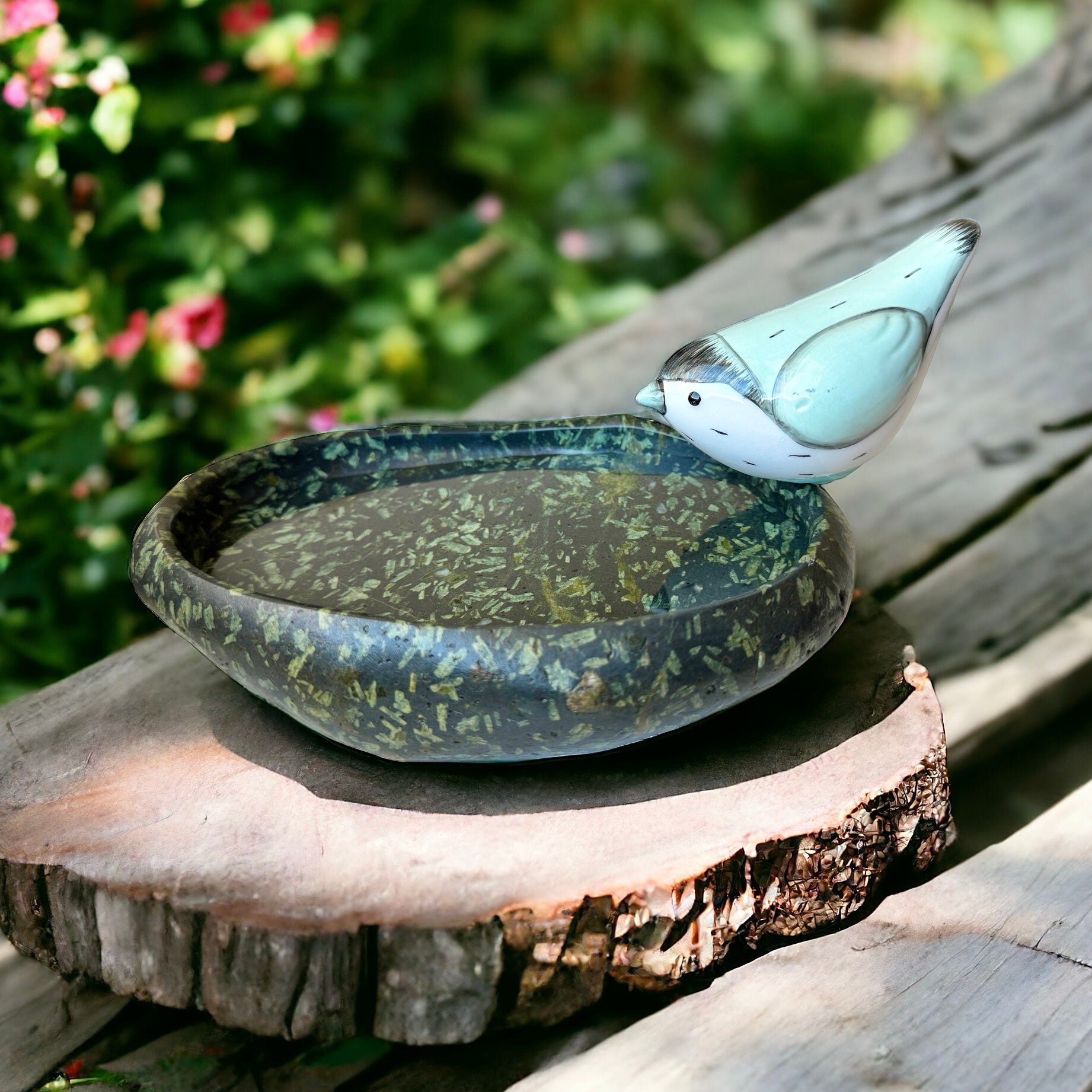 Large RARE Tiffany stone fish-shaped bowl/dish/jewelry holder/desk decor/bertrandite/passion/third eye sold chakra/psychi gift